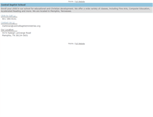 Tablet Screenshot of centralbaptistschool.org
